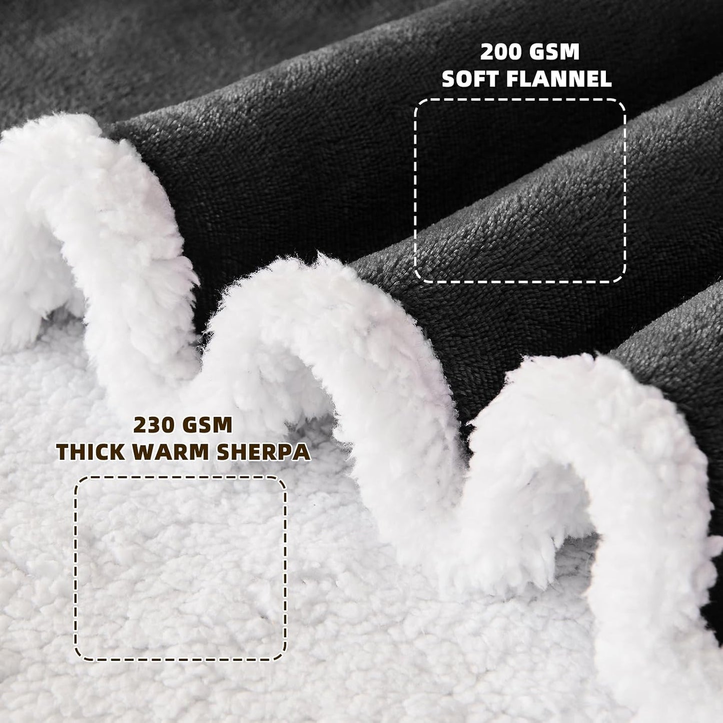 IFNOW Sherpa Wearable Blanket with Sleeves for Women Men Adults, Christmas Birthday Gifts for Women Mom Wife, Cozy Wearable Blanket with Arm and Pocket, Warm Full Body TV Wrap Throw Blanket, Grey