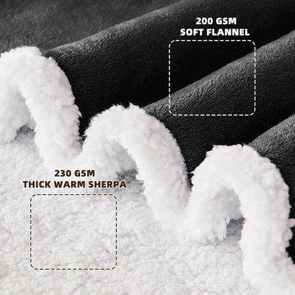 IFNOW Sherpa Wearable Blanket with Sleeves for Women Men Adults, Christmas Birthday Gifts for Women Mom Wife, Cozy Wearable Blanket with Arm and Pocket, Warm Full Body TV Wrap Throw Blanket, Grey