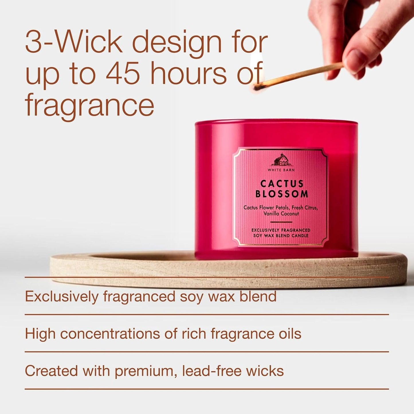 Bath & Body Works Eucalyptus Spearmint 3-Wick Candle - Scented Candle for At-Home Use - Long-Lasting, Room-Filling Fragrance - High Fragrance Oil Concentration - Soy Wax Blend