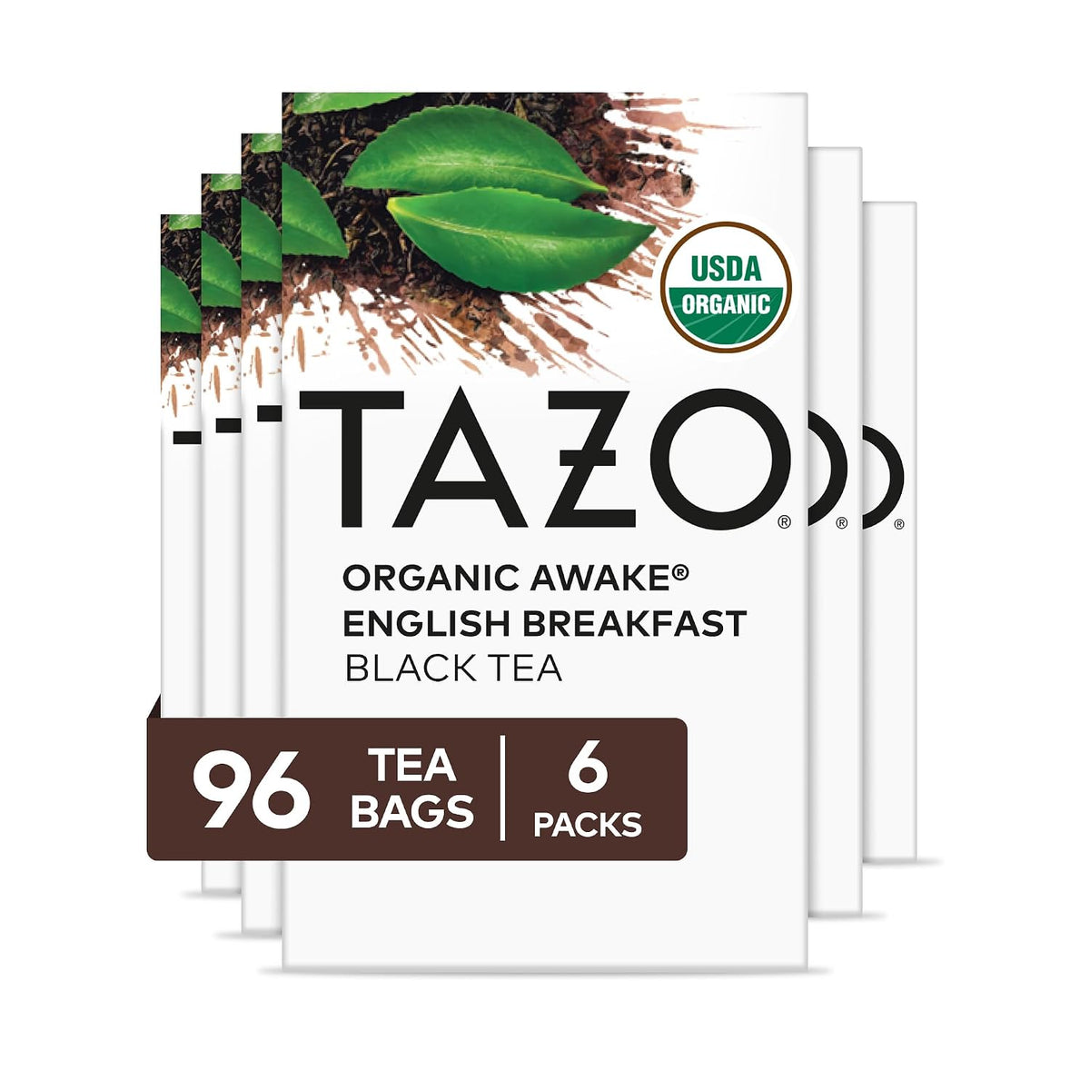 TAZO Organic Awake English Breakfast Black Tea Bags, 96 Total Bags