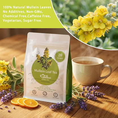 Samcci - Milk Thistle Tea Bags, 50 Teabags, 3g/bag - 100% Natural Milk Thistle Seeds Support Liver Herbal Tea, Caffeine Free - No Additives - No Sugar - Non-GMO - No Gluten