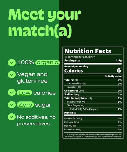 MatchaDNA Matcha Powder Sticks 7 Pack (20g Each) – Sweetened with Milk, No Sugar Added – Organic Matcha Powder Green Tea Latte Mix for Hot or Iced Drinks – Organic Macha Tea, Smooth Energy Boost