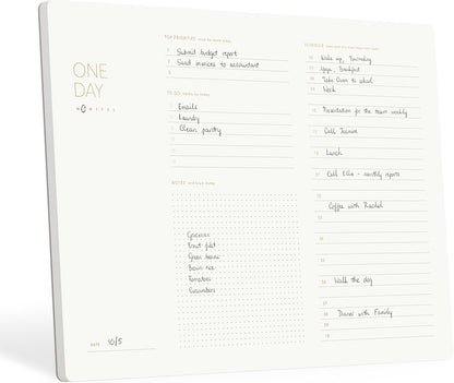 Daily Planner Notepad, A4, 52 Sheets, Undated,Time Blocking,Hourly Schedule