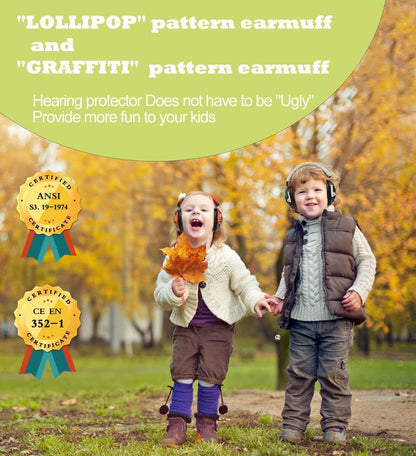 PROHEAR 032 Kids Ear Protection – Ear Muffs for Noise Reduction, 25NRR Noise Cancelling Headphones for Kids,Toddlers, Autism, Sensory Use, Hearing Protection – Orange