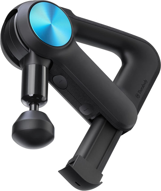 Therabody Theragun PRO Plus - 6-in-1 Deep Tissue Percussion Massage Gun, Handheld Personal Massager for Full Body Pain Relief & Muscle Tension with Biometric Breathwork, Vibration & Heated Attachments