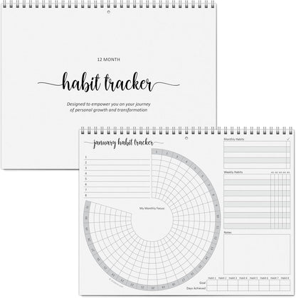 321Done Habit Tracker Calendar Pad, 8.5x11 Monthly, Made in USA