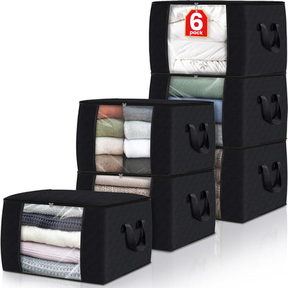 Fab totes Storage Bags for Clothes Blanket Storage Bins with Lids