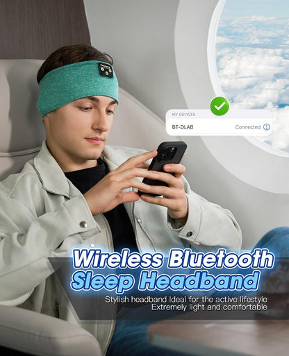 Perytong Sleep Headphones Wireless, Bluetooth Sports Headband Headphones with Ultra-Thin HD Stereo Speakers Perfect for Sleeping,Workout,Jogging,Yoga,Insomnia, Air Travel, Meditation (Grey)