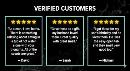 Bath Bombs for Men - Gift Set of 18 Square Shaped Handmade Natural Bath Bombs of 2.5 oz w/Essential Oils, Unique Manly Scents, for Boyfriend, Husband, Father - 18 Pack Square