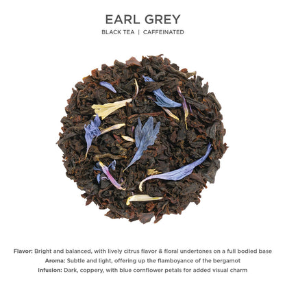 Tea Forte Earl Grey Loose Leaf Tea Canister
