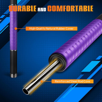 Muscle Roller Stick, Massage Roller for Muscle Deep Tissue Massage, Calf Roller for Myofascial Release, Therapy Roller Stick for Back, Legs, Arms, Waist, and Shoulders Full Body Use (Black)