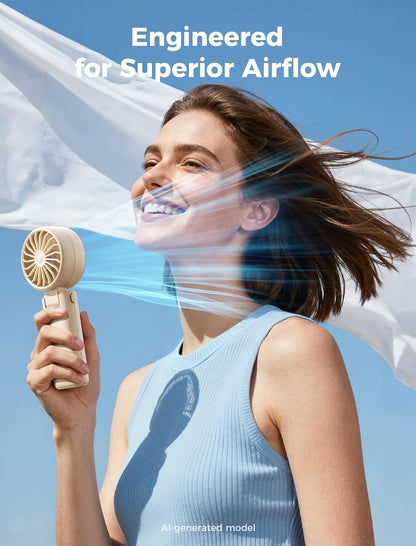 Aecooly Mighty Portable Handheld Fan | 20H Max Cooling | 3 Flexible Modes