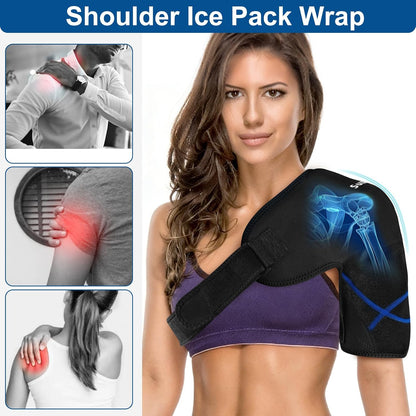 SuzziPad Shoulder Ice Pack Wrap for Rotator Cuff, Baseball Pitchers & Arm