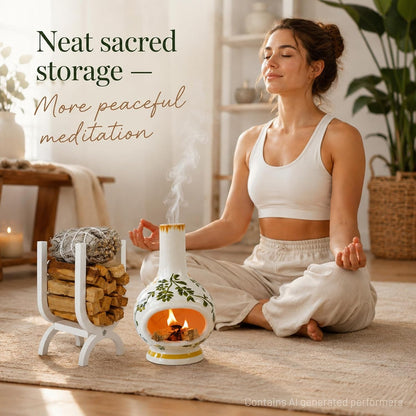 Wooden Palo Santo Holder-Incense Storage Ideal for Palo Santo Sticks& Sage