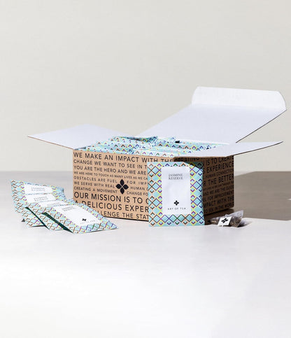 Art of Tea | Organic Jasmine Reserve (Jasmine Tea) | 50 Pyramid Tea Bag Sachets