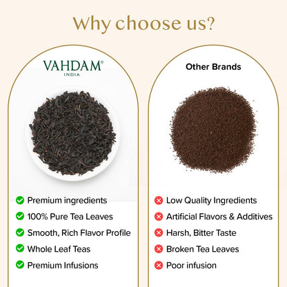 VAHDAM Earl Grey Tea Loose Leaf (12oz|170+ Cups) Black Tea with Bergamot