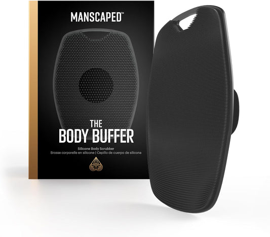 MANSCAPED® The Scalp Buffer Men’s Silicone Head Scrubber – Premium Cleansing & Exfoliating Hair Brush, Ergonomic Handheld Design for Gentle Scalp Massage (1-Pack)