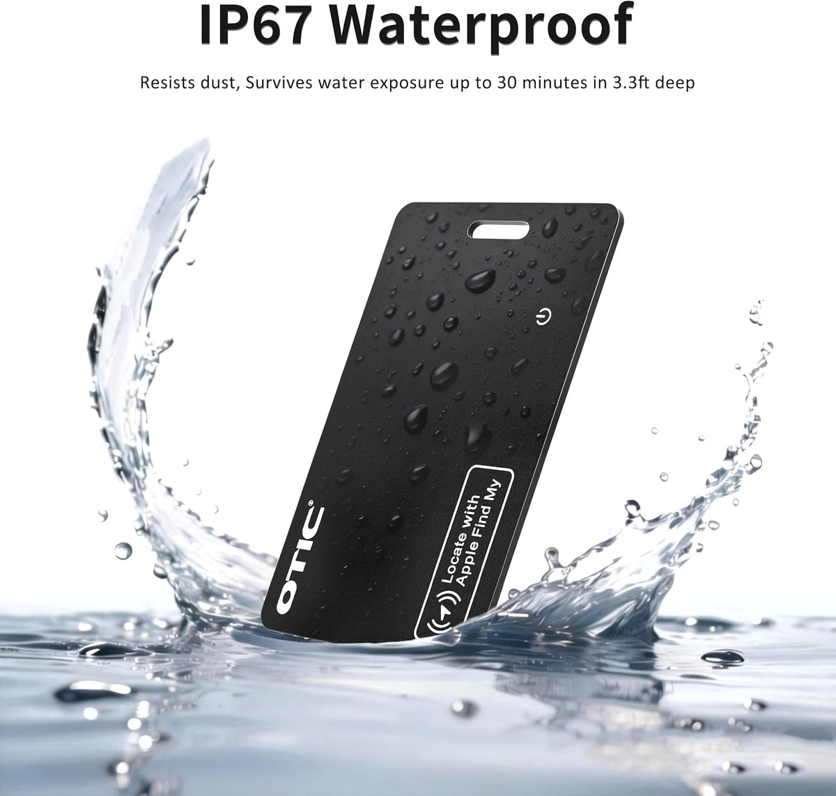 OTIC Slim Bluetooth Wallet Tracker, Tag for Apple Find My & Google Find Hub