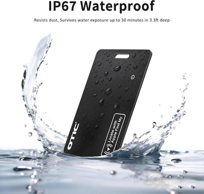 OTIC Slim Bluetooth Wallet Tracker, Tag for Apple Find My & Google Find Hub