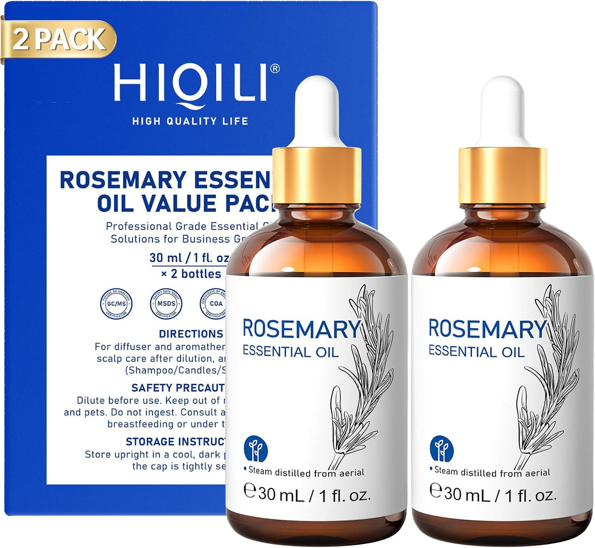 HIQILI Lavender Essential Oil for Diffuser, Aromatherapy & Air Freshening