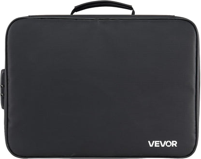 VEVOR Fireproof Document Bag, 1832 ℉ Heat Insulated Fireproof & Waterproof Bag, Portable Multi-Layer File Storage Security Organizer Home Office Travel Use, for Passports, Important Documents, Files