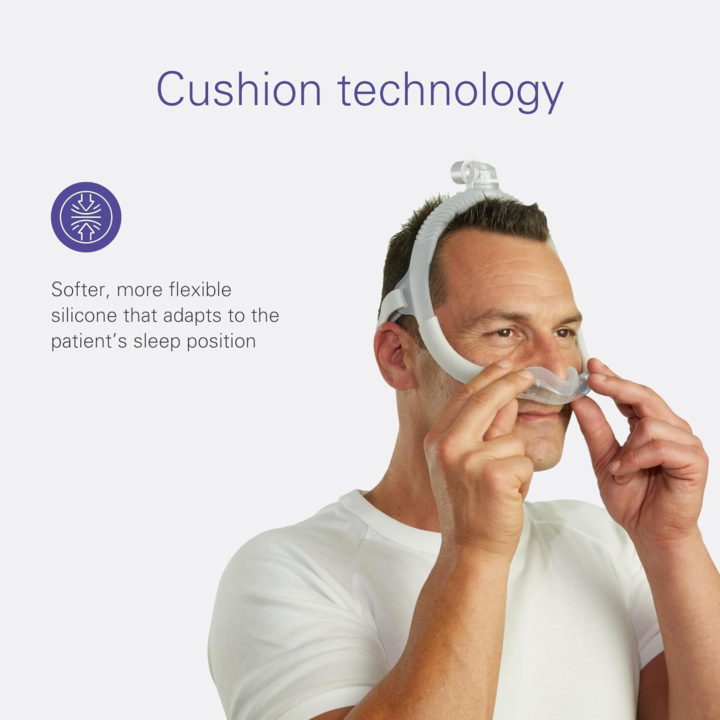 ResMed AirFit N30i Cushion - Nasal CPAP Mask Cushion Replacement - Soft Silicone - Quiet Venting - CPAP Supplies & Accessories - Medium. Frame System & Full Face Cushion are Not Included