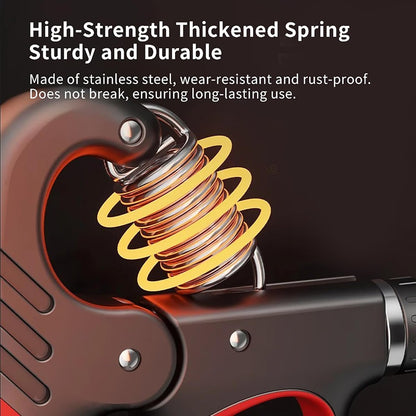 Grip Strength Trainer, Hand Grip Strengthener with Adjustable Resistance 11-220Lbs(5-100KG), Automatic Counter, Ergonomic Design, Forearm Strengthener for Musicians Athletes and Injury Recovery