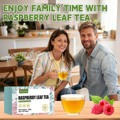 Raspberry Leaf Teabags–120 Tea Bags (2g/Bag), Made from 100% Raspberry Leaves Caffeine-Free | Sugar-Free | Gluten-Free | Vegan | Eco-Friendly Tea Bags