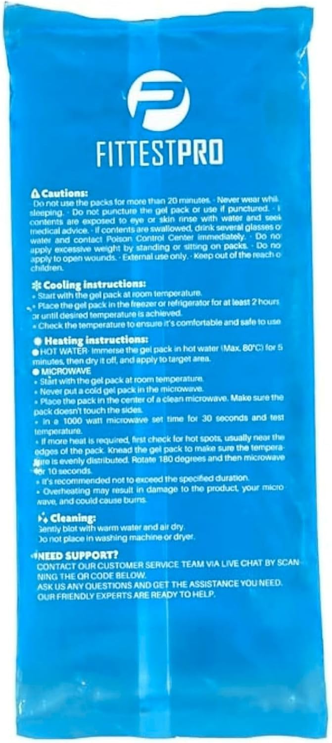 Fittest Pro Knee Ice Pack Wrap for Pain Relief, Reusable Hot and Cold Therapy Wrap for Swelling, Recovery, and Therapy for Arthritis, Meniscus Tear and ACL