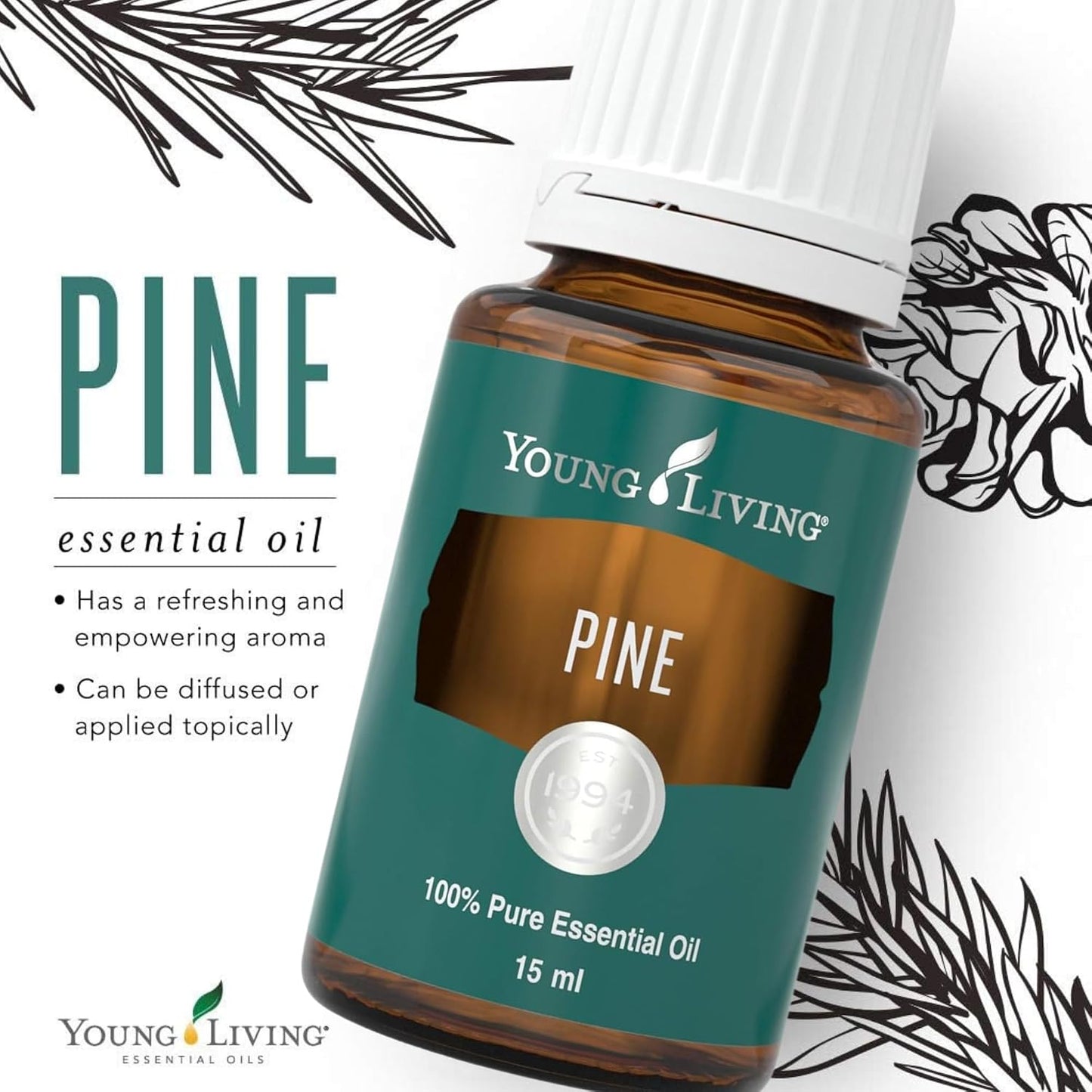 Lavender Essential Oil by Young Living, 15 Milliliters, Topical and Aromatic Use