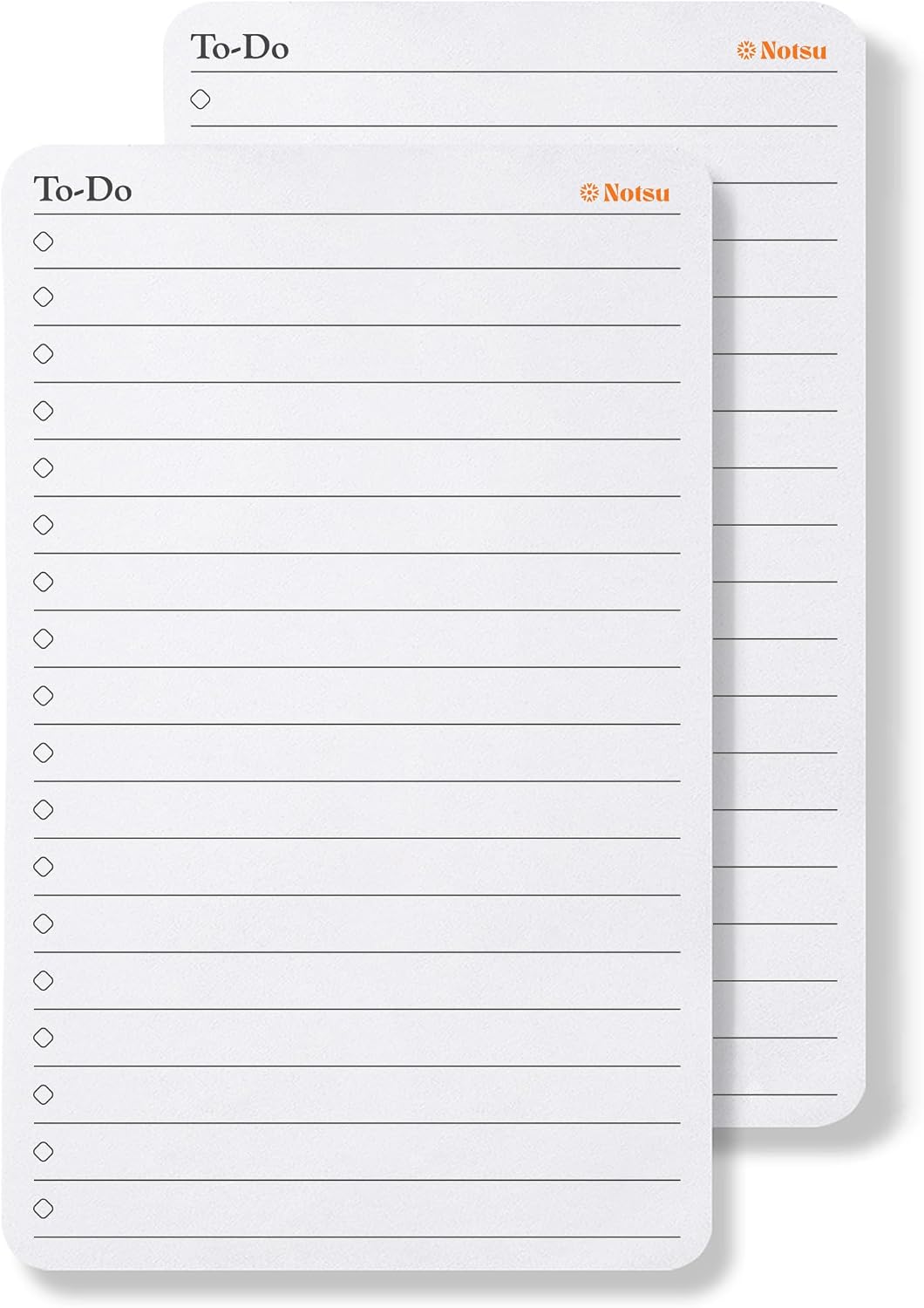 Notsu To Do List Small Desk Notepad 2 Pack 3.9" x 6.3"