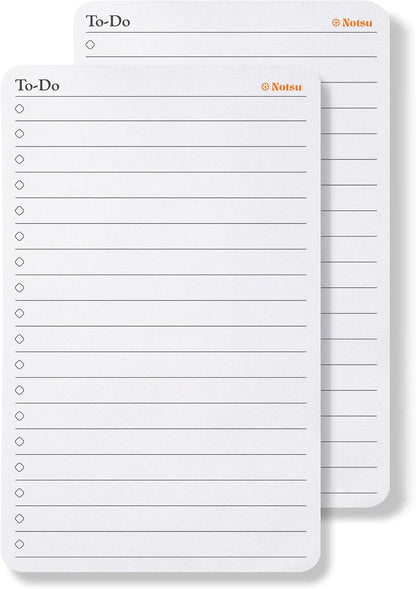 Notsu To Do List Small Desk Notepad 2 Pack 3.9" x 6.3"