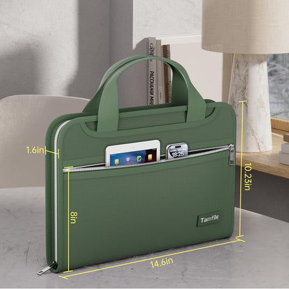 Tamfile Fireproof Accordion File Organizer, Expanding File Folder