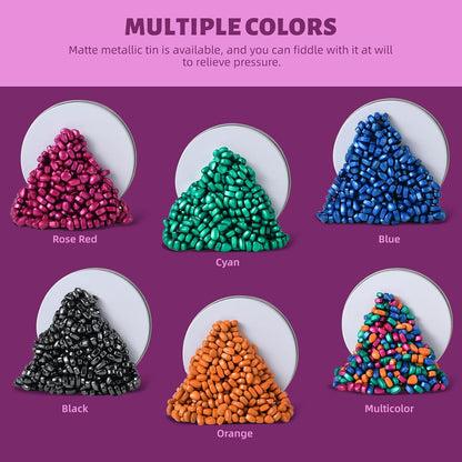 LCVUUK Magnetic Putty Rocks, Blue More Than 600 Weak Magnetic Smooth Ferrite Pebbles, Desk Toys and Time-Killer for Adults