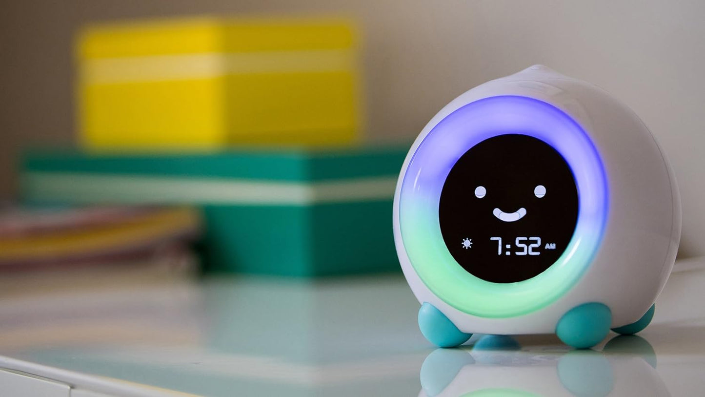LittleHippo Mella: Kids Alarm Clock, Ready to Rise Children's Sleep Trainer, Night Light, Sound Machine and OK to Wake for Toddlers and Kids - Arctic Blue (Updated 2025)