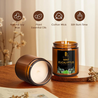 Scented Candles Set, 4 Pack Soy Candles for Home Scented, Candle Gifts for Women Men, 28oz 200 Hours Burn, Scents of Pineapple Cocktail/Coconut Vanilla/Pink Sands/Bahamian Breeze