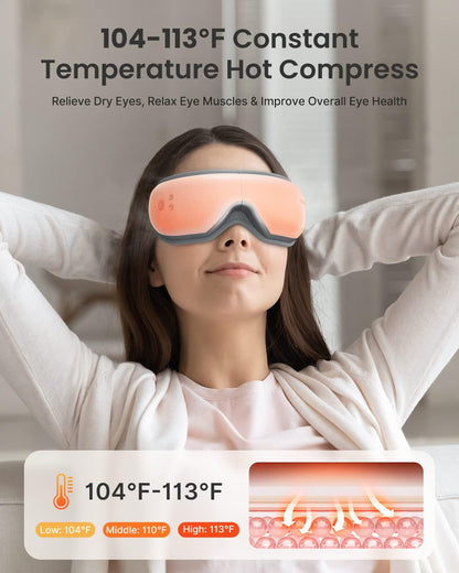 RENPHO Eyeris 1 Eye Massager with Heat, FSA Eligible HSA, Heated Eye Mask for Head Tension, Eye Strain & Screen Fatigue, Birthday Gifts for Men and Women