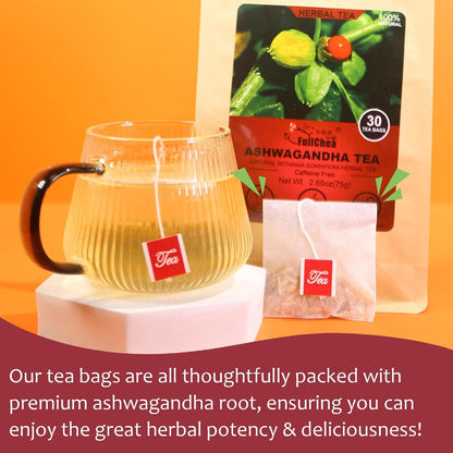 FullChea - Lemon Balm Tea Bags, 100 Count - Pure & Natural Dried Lemon Balm Leaves - Melissa Officinalis - Caffeine-free Herbal Tea for Relaxation - Non-GMO