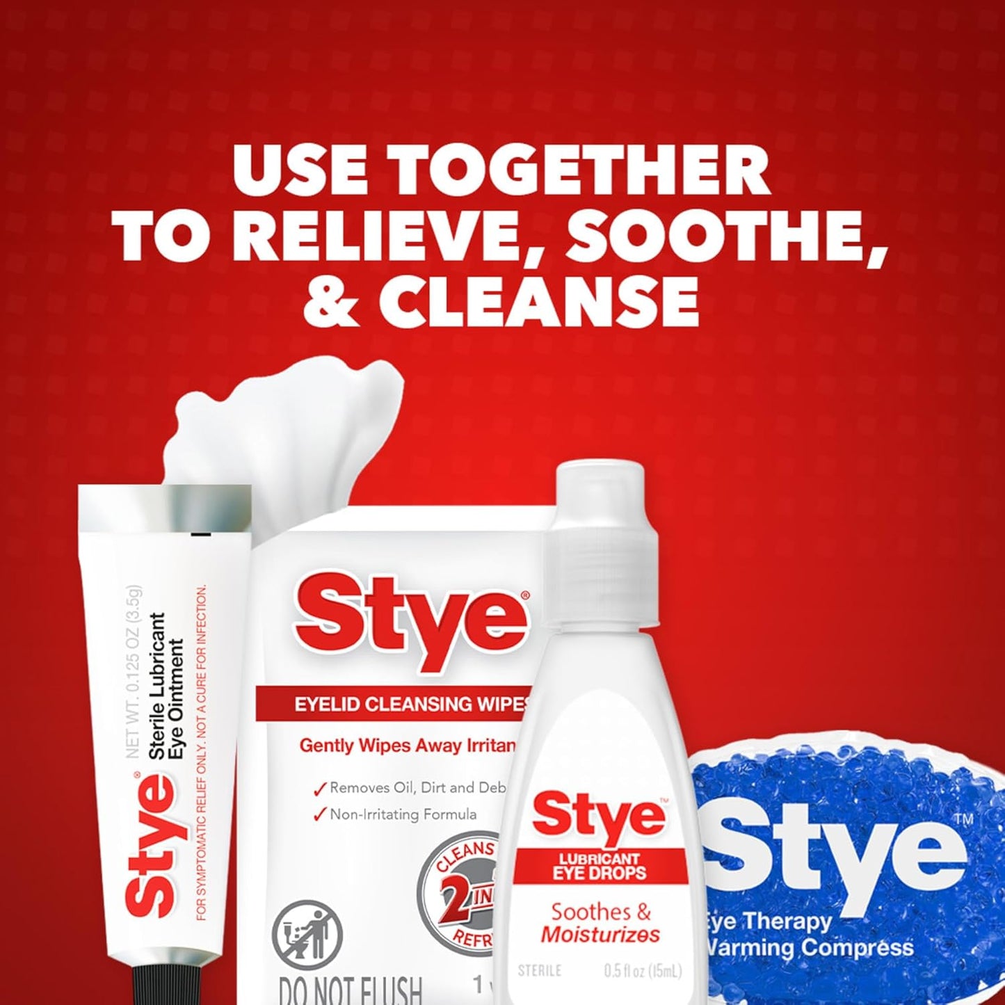 Stye Eye Therapy Reusable Warming Compress, Relief for Styes and Dry Eyes, Reusable