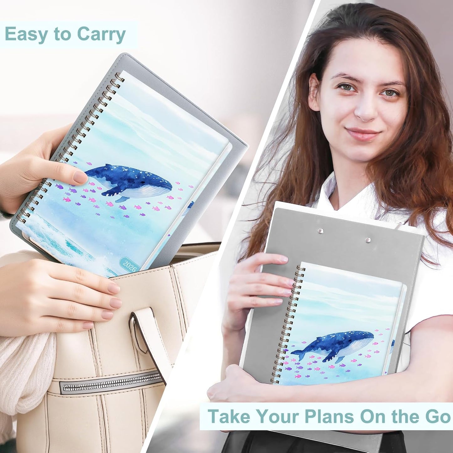 Weekly To Do List Notepad, 52 Sheets, Undated Weekly Planner, Letter Size | 8.5"x11", 100GSM, Thick Paper, Twin-Wire Spiral Bound, Tear Off Desk Pad, For Women & Man, Home School & Office Work