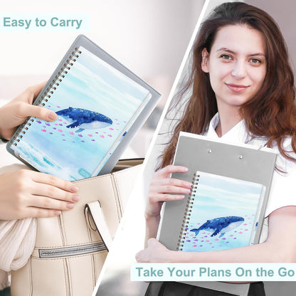 Weekly To Do List Notepad, 52 Sheets, Undated Weekly Planner, Letter Size | 8.5"x11", 100GSM, Thick Paper, Twin-Wire Spiral Bound, Tear Off Desk Pad, For Women & Man, Home School & Office Work