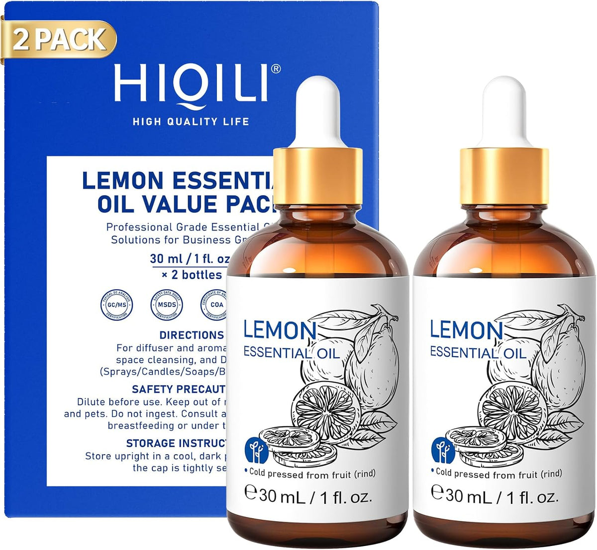 HIQILI Lavender Essential Oil for Diffuser, Aromatherapy & Air Freshening