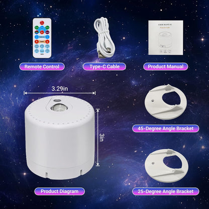 Star Projector, Galaxy Projector, Remote Control & Timer Galaxy Light