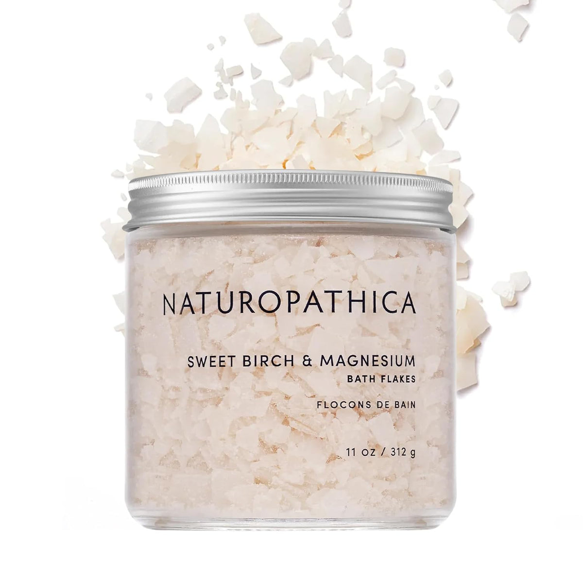 Naturopathica Sweet Birch & Magnesium Bath Flakes, 11 oz