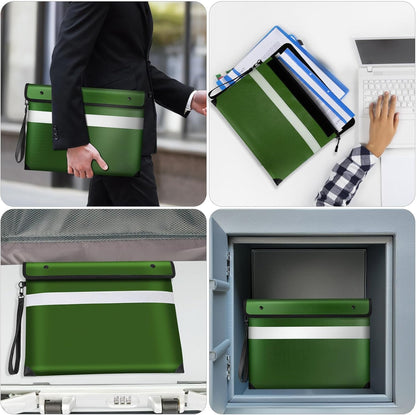Vailoin 6200°F Fireproof Document Bag, 8 Layers of Heat Insulated Materials