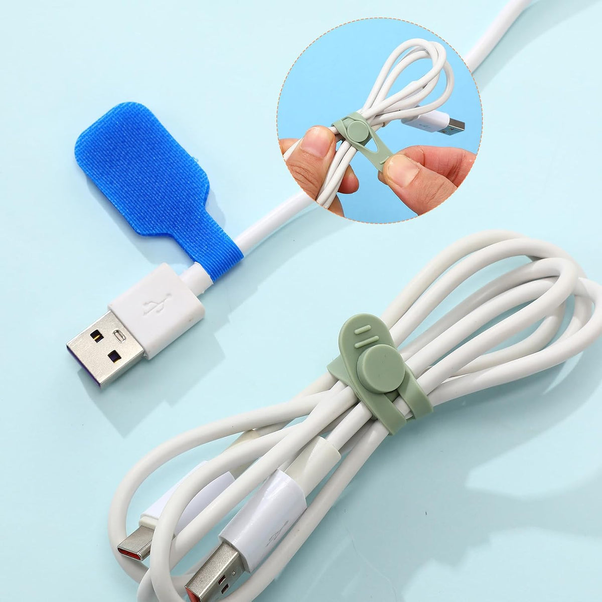 90 Pcs Cable Ties with Labels for Electronics Desk, Mixed Color