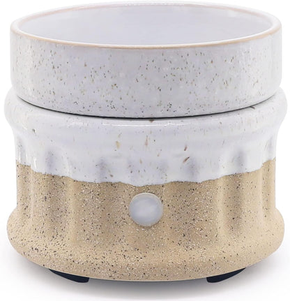 VICTORIA AROMA Ceramic Wax Melt Warmer 3-in-1 Candle Wax Warmer for Scented Wax Melter Electric Fragrance Wax Burner for Home Office Bedroom Gift & Decor…