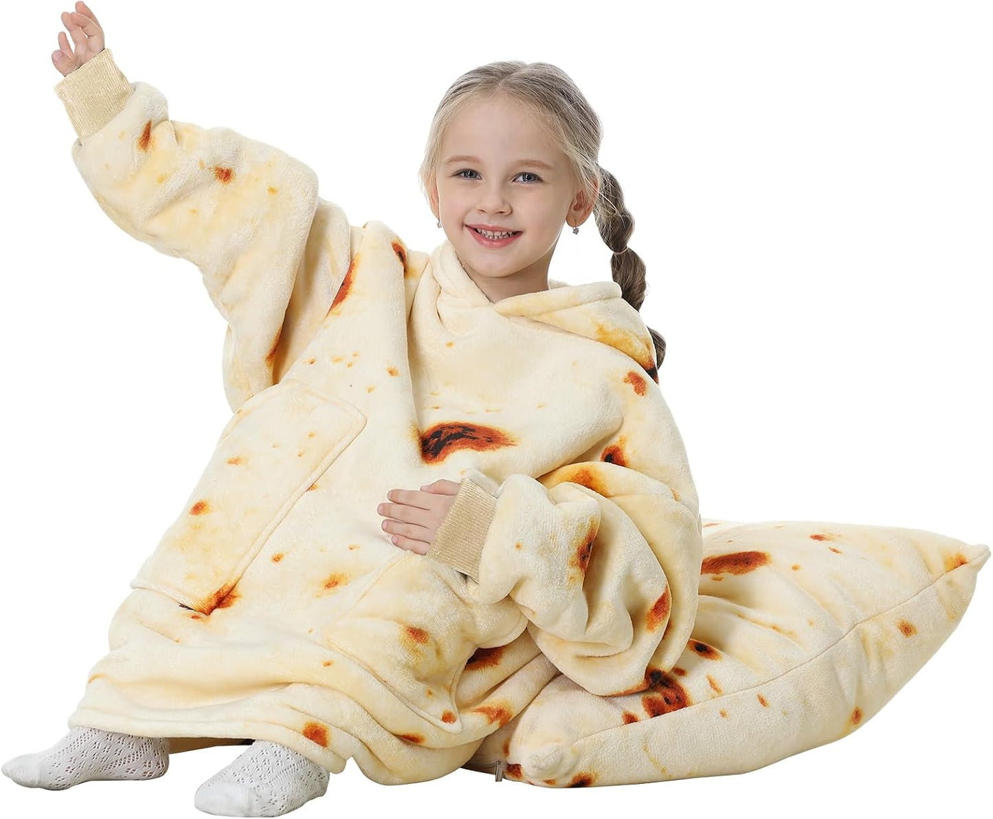 Aemicion Strawberry Blanket Hoodie,Oversized Sherpa Wearable Hooded Blanket,Warm Cozy Sweatshirt Gifts for Women Girls Adult