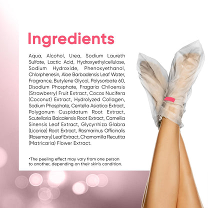 CÉLOR Foot Peeling Mask for Dry Cracked Feet | Foot Mask to Exfoliate Rough, Cracked, Dry Feet, Calluses for Soft Baby Feet Results | Made with Aloe Vera Extract for Women & Men (2 Pairs) | Lavender