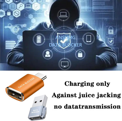 USB Data Blocker USB C Data Blocker for iphone15 16 17—Charge-Only